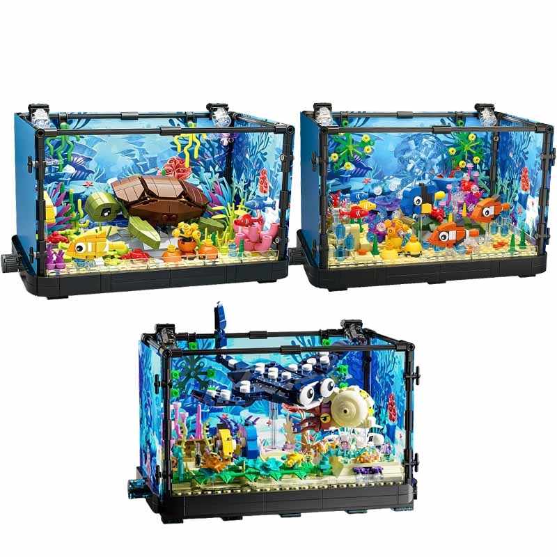 Aquarium Fish Guppy - Набор строительных блоков для аквариума с
