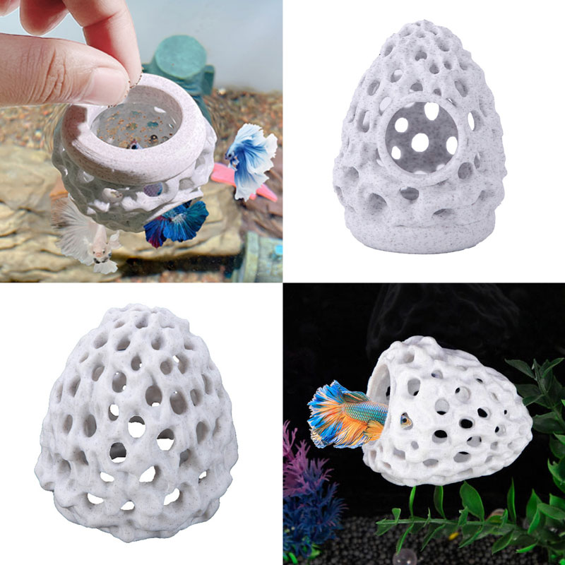 1 шт. Мини-пещера для аквариум – обзор и цена Aquarium Fish Hiding Spot