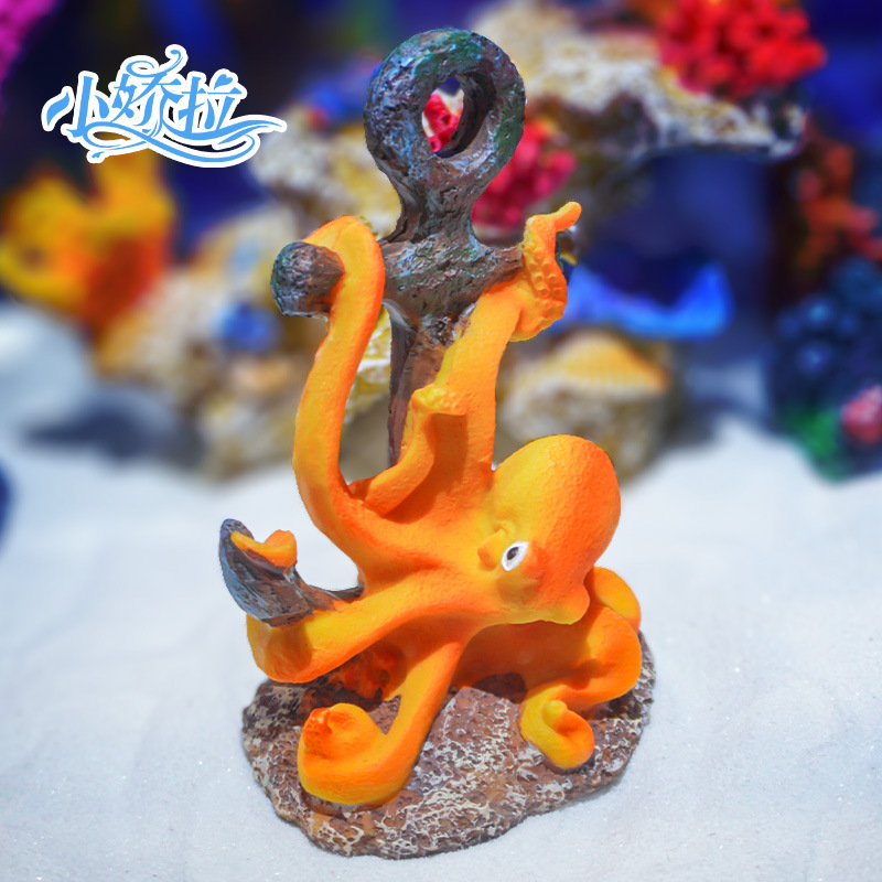 Ретро-декор из смолы для ландш – обзор и цена Aquarium Fish Monster