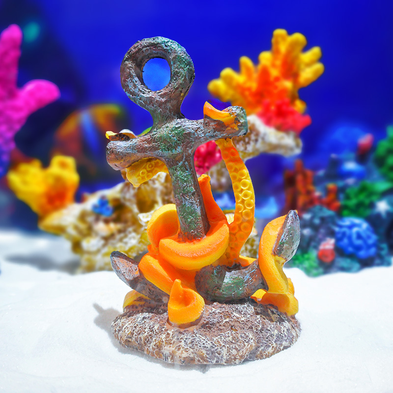 Ретро-декор из смолы для ландш – обзор и цена Aquarium Fish Monster