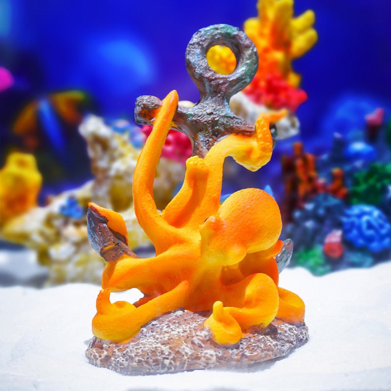 Ретро-декор из смолы для ландш – обзор и цена Aquarium Fish Monster