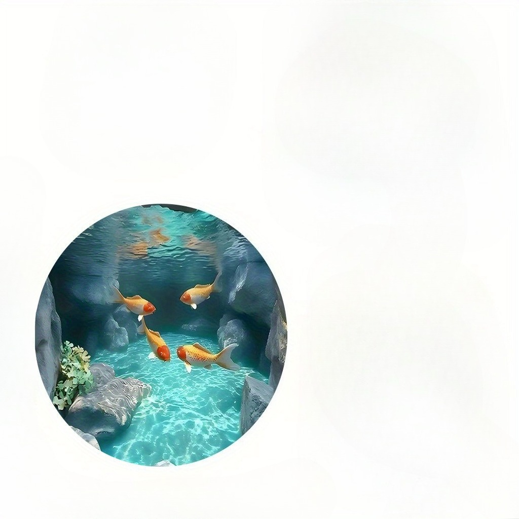 Круглый коврик с изображением  – обзор и цена Aquarium Fish Japanese